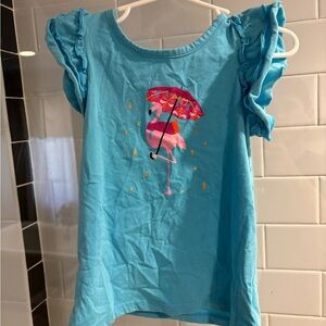 Blue Flamingo girls shirt - Crown & Ivy